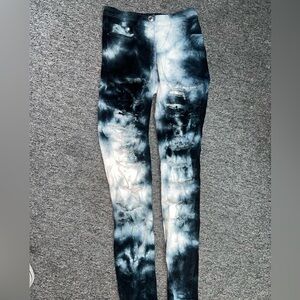 H&M tie dye ripped jeans